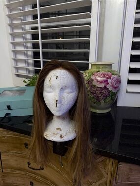 The Wig Fairy  Human Hair Wig light brown/blond 21 inches